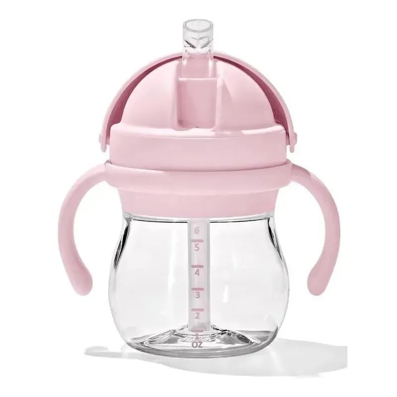 Oxo – 6 Oz Tot Transitions Straw Cup with Removable Handles, Blossom