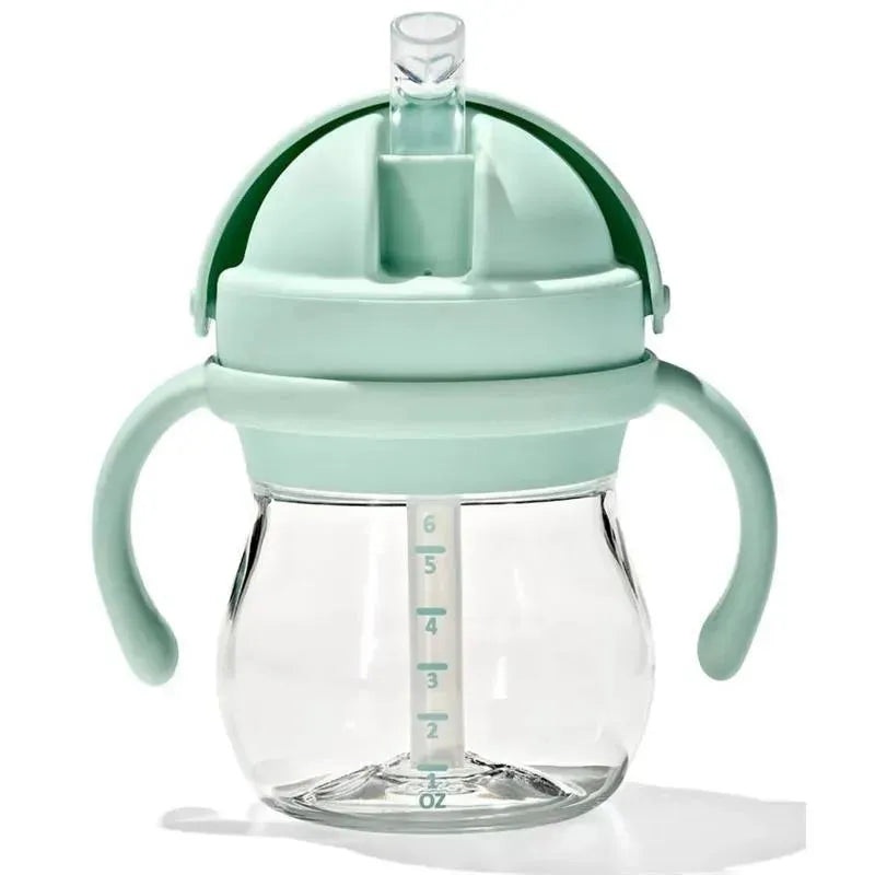Oxo – 6 Oz Tot Transitions Straw Cup with Removable Handles, Opal