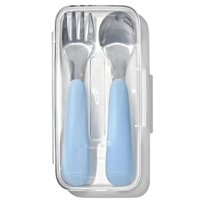 OXO – Tot On-The-Go Fork and Spoon Set, Dusk