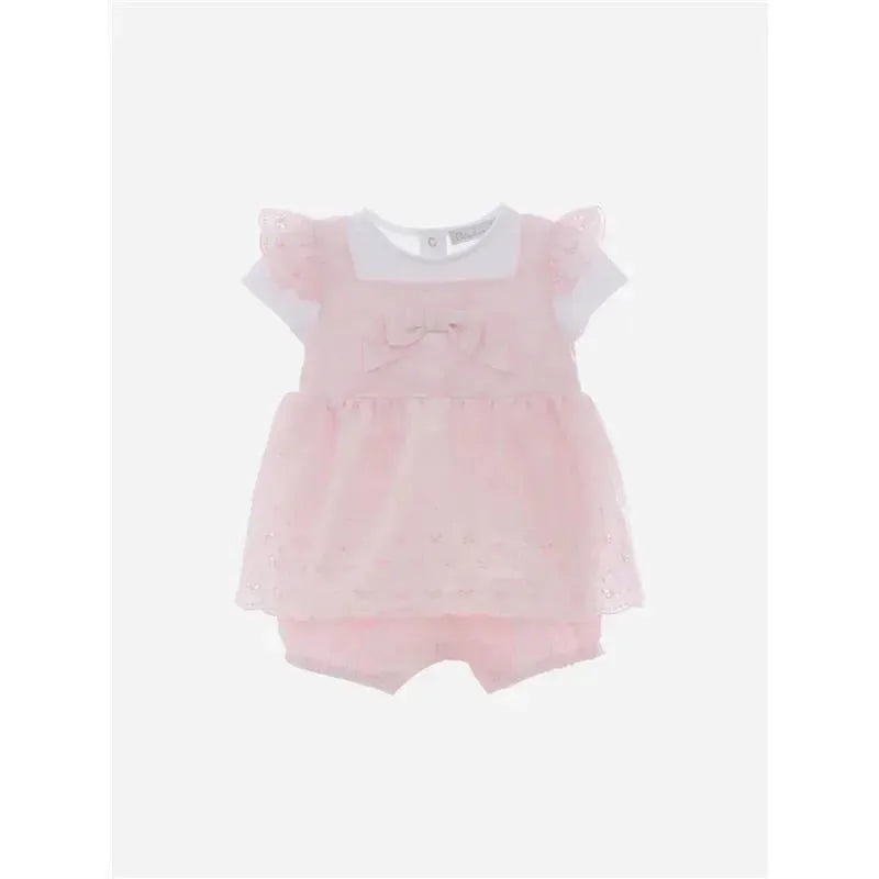 Patachou – Baby Girl Jersey Romper, Pink
