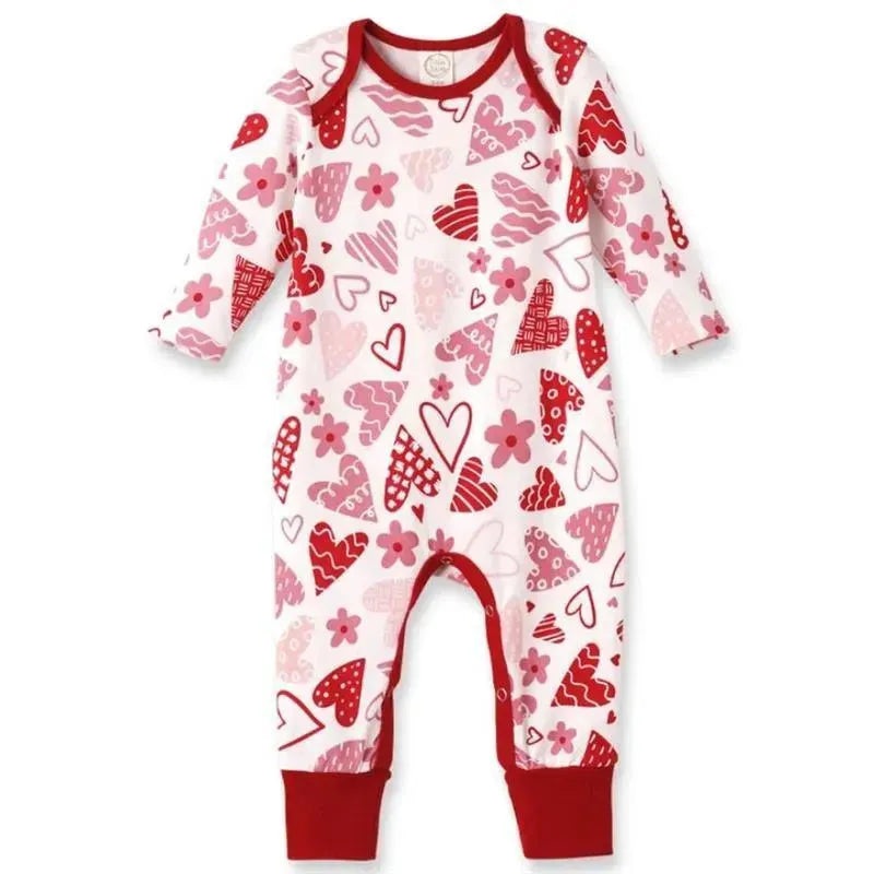 Tesa Babe – Baby Girl’s Valentine Hearts Bamboo Romper