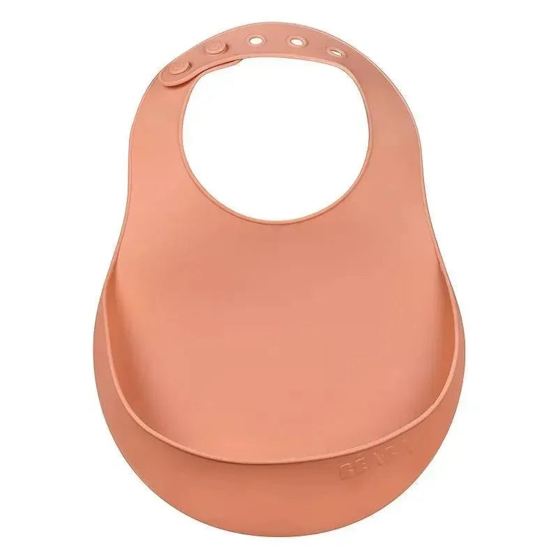 Beaba – Silicone Baby Bib, Terracotta
