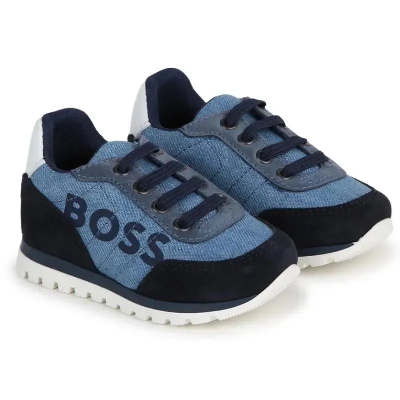 Hugo Boss Baby – Denim Sneakers Boy, Navy