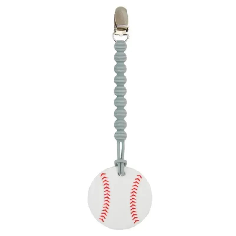 Mud Pie – Baseball Clip-On Teether
