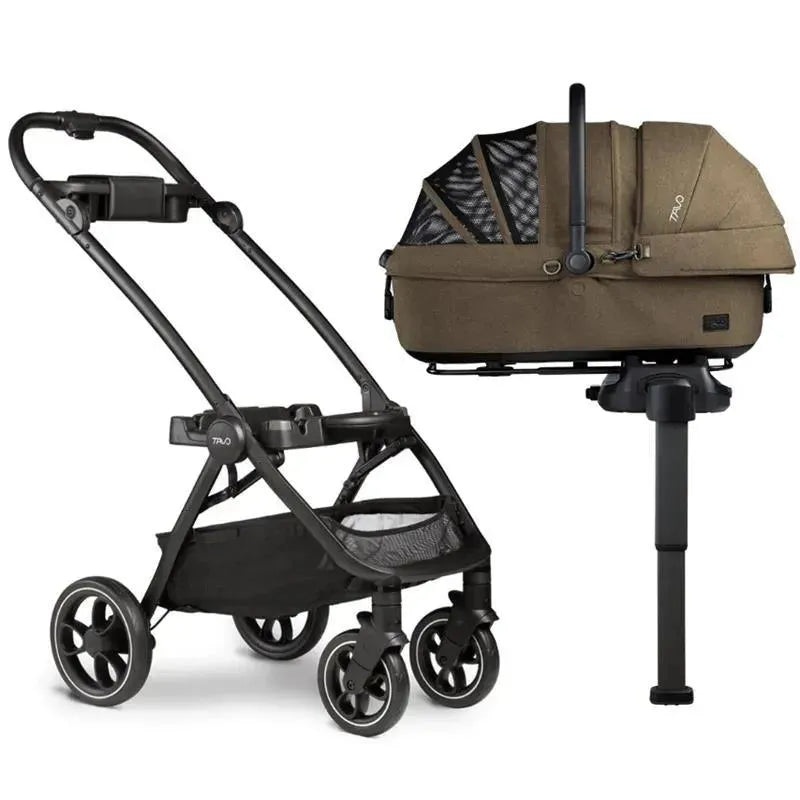 Nuna Pet – Maeve & Roscoe 3-In-1 Pet Protection System, Medium Rigid Brindle