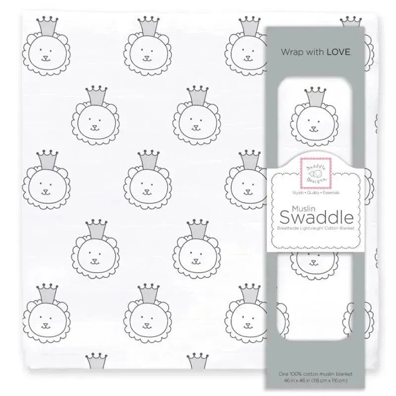 Swaddle Designs – Royal Lion Muslin Swaddle Blanket