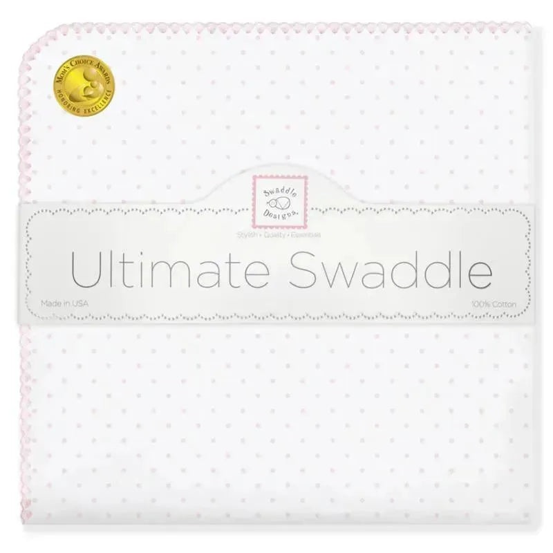 Swaddle Designs – Ultimate Swaddle Blanket, Polka Dots, Pastel Pink