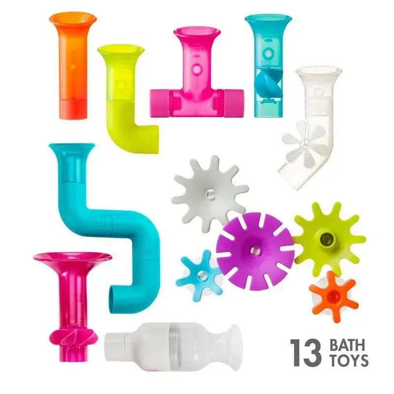 Boon – Baby Bath Time Toys PIPES + TUBES + COGS Bundle
