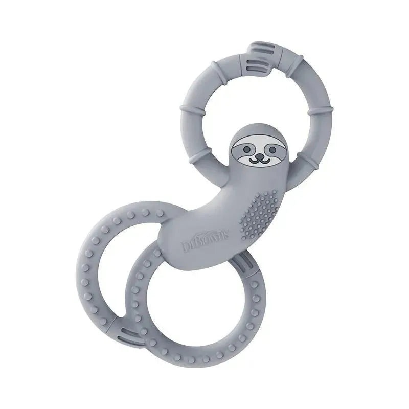 Dr. Brown’s – Flexees Sloth Silicone Teether, Gray