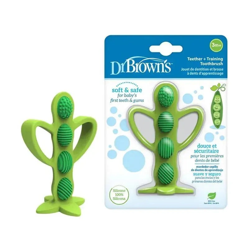 Dr. Brown’s – Peapod Teething Toothbrush, Green