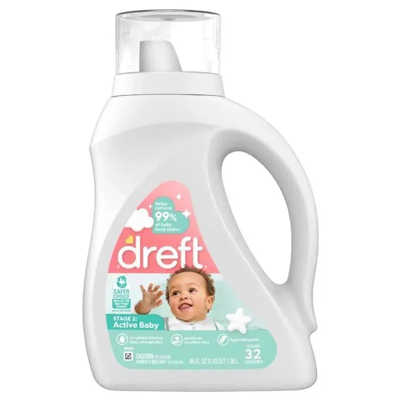 Dreft – Newborn Baby Liquid Laundry Detergent – 32 Loads