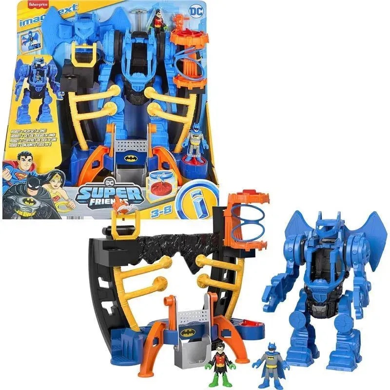 Fisher Price – ?Imaginext DC Super Friends Batman Playset, Robo Command Center with Batman & Robin Figures