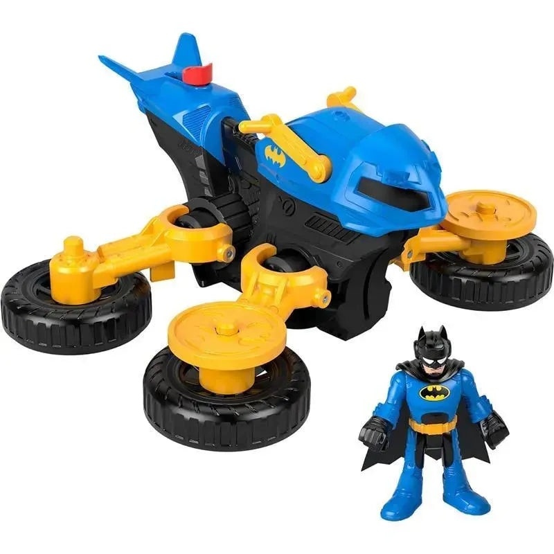Fisher Price – Imaginext DC Super Friends Batman Toy Poseable Figure & Transforming Batcycle