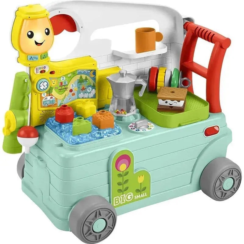 Fisher Price – Laugh & Learn Toy 3-in-1 On-the-Go Camper Walker & Activity Center
