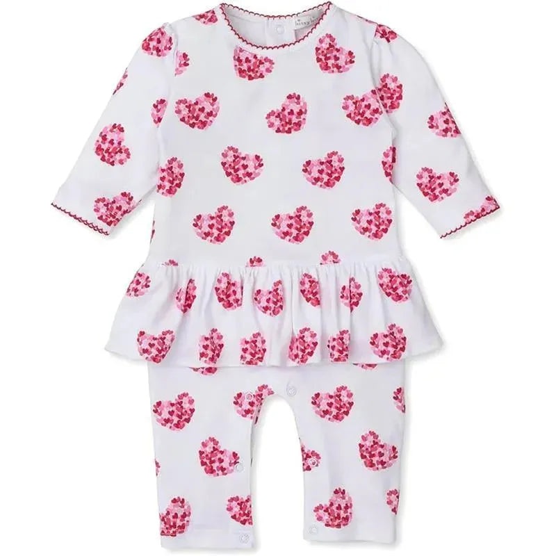 Kissy Kissy – Baby Girls Infant Heart Of Hearts Print Playsuit