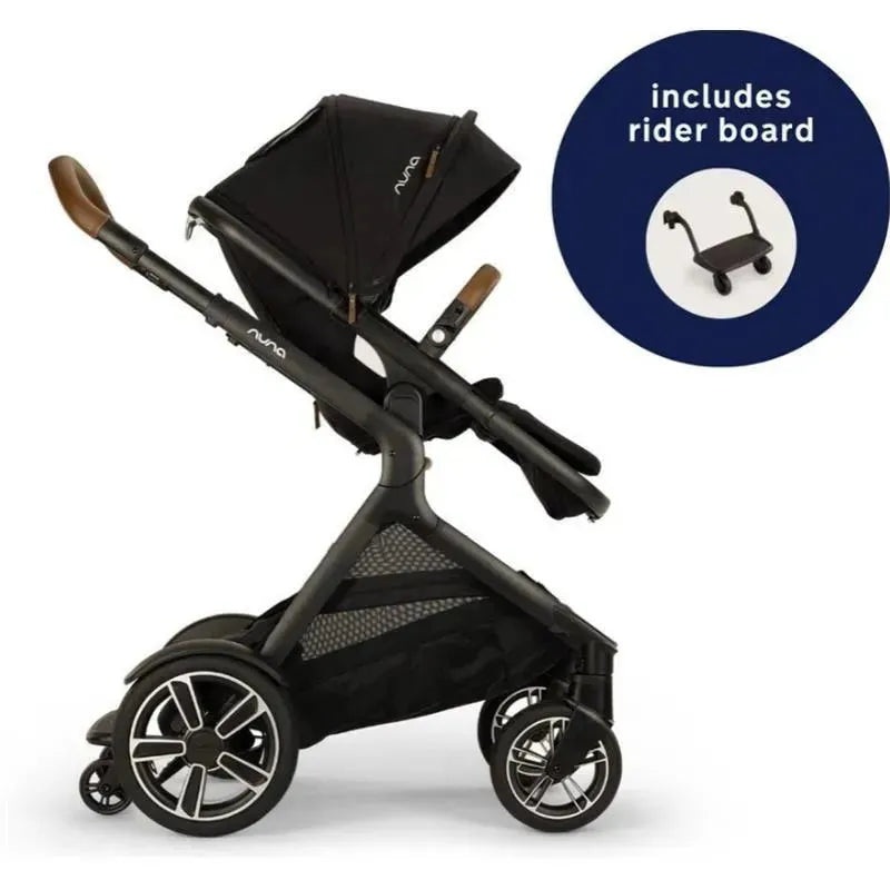 Nuna – DEMI Next Stroller with Rider Board, Caviar