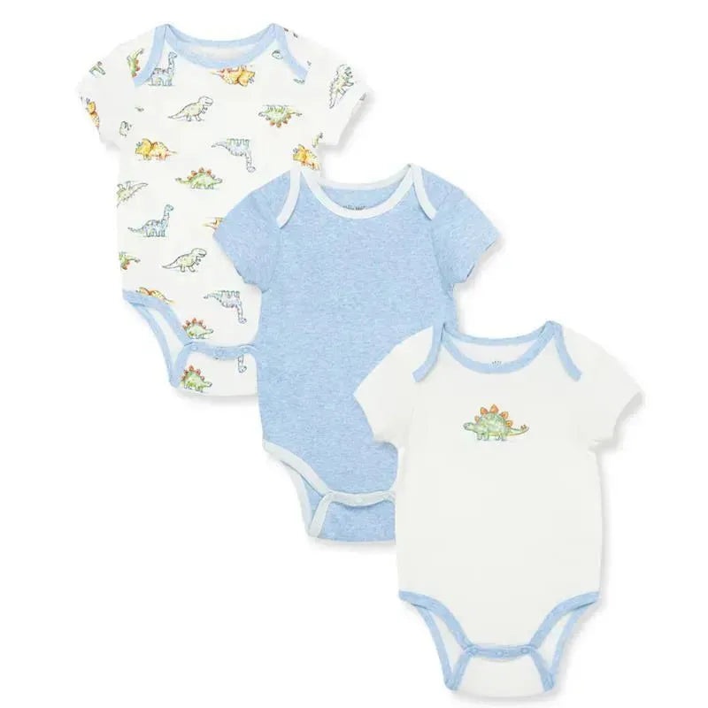 Little Me – Dinomite 3Pk Bodysuits, Ivory Multi