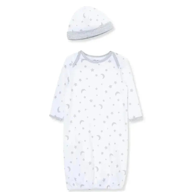 Little Me – Moon& Stars Gown, Grey