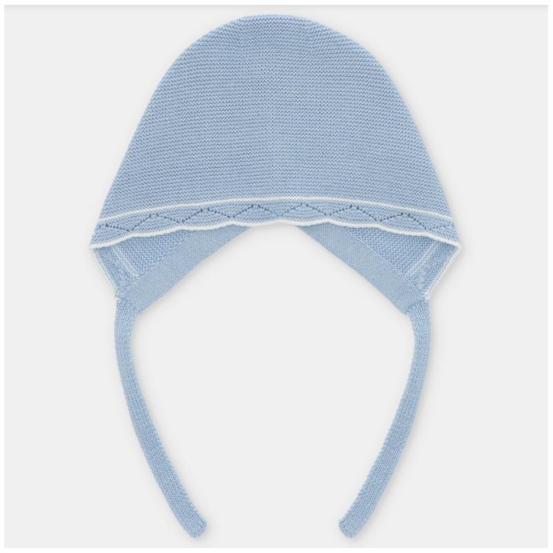 Martin Aranda – Baby Knit Bonnet Montefioralle, Celeste Beb