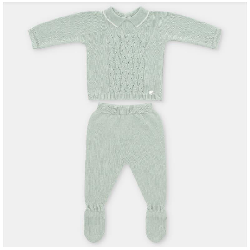 Martin Aranda – Take Me Home Set Sweater & Leggings Knit Lucca, Azul Ocano