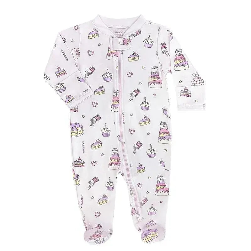Noomie – Baby Girl Cake Shop Zipper Footie