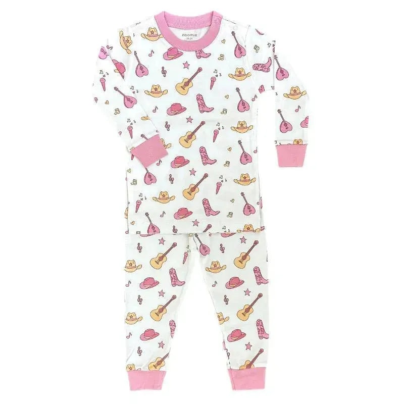 Noomie – Baby Girl Country Music Long Sleeve Pajama Set