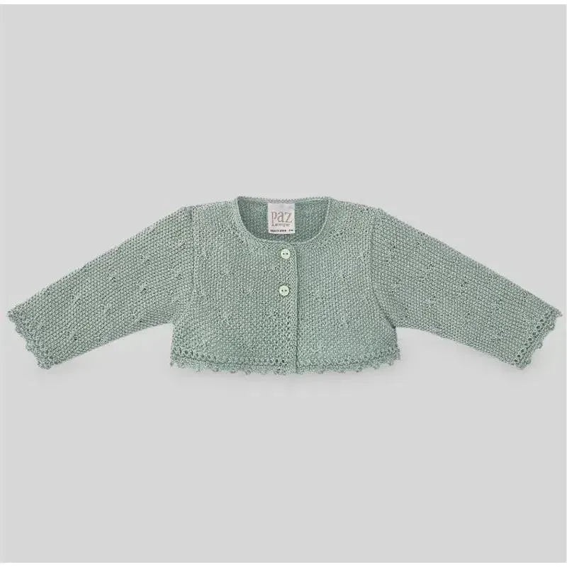 Paz Rodriguez – Baby Girl Knit Newborn Cardigan Aperta, Mint Green
