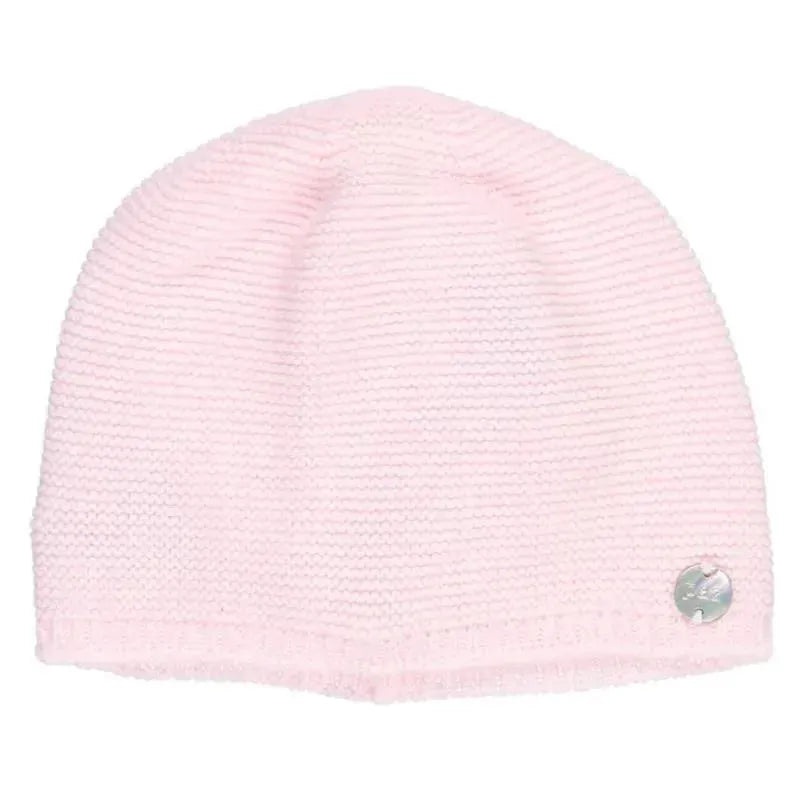 Paz Rodriguez – Baby Knit Newborn Hat Esencial, Chalk Pink