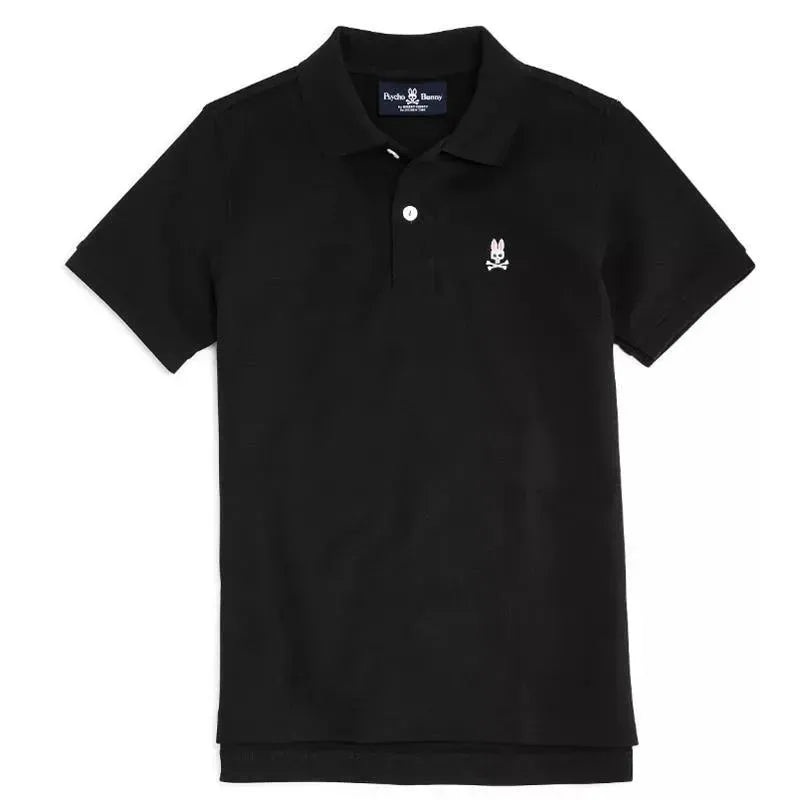 Psycho Bunny Kids – Classic Polo, Black