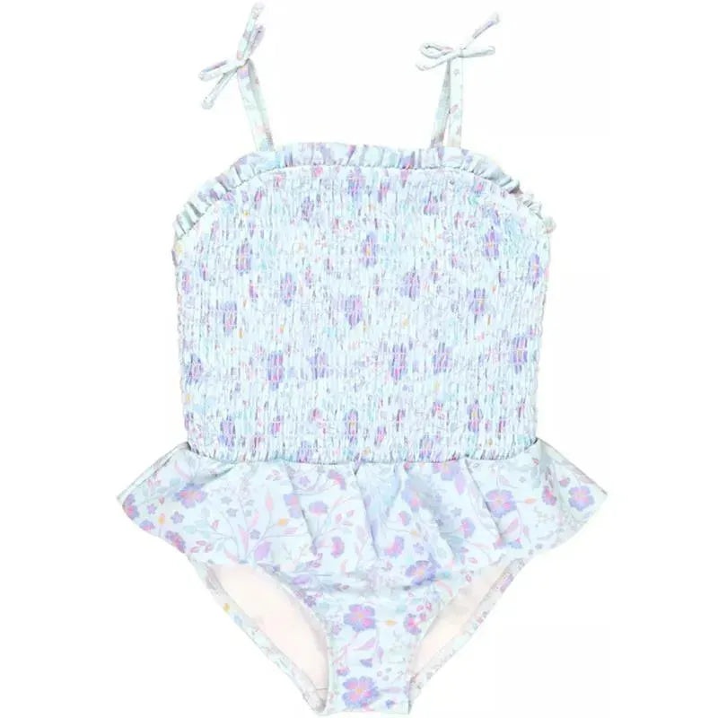 Rufflebutts – Fairytale Garden Peplum Smocked Bodice One Piece