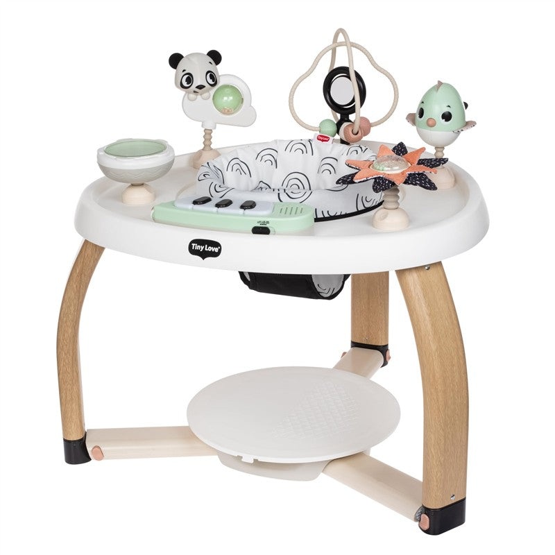 Tiny Love 5-in-1 Here I Grow Stationary Activity Center  Black & White Dcor Collection, Black & White