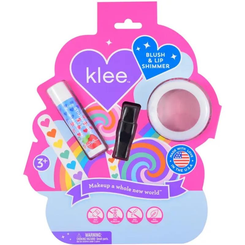 Klee Naturals – Blush And Lip Shimmer Set Sunshine Whisper