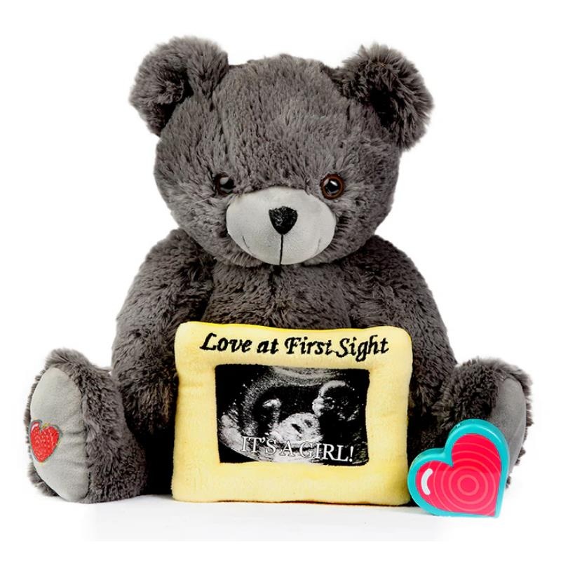 My Baby’s Heartbeat – Gray Love Bear Frame