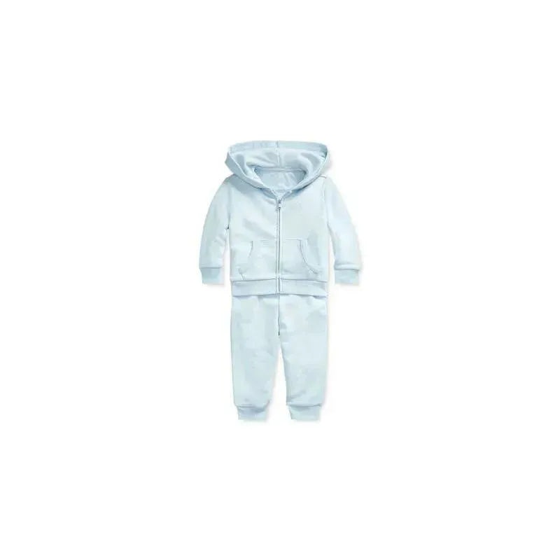 Polo Ralph Lauren Baby – Athletic Terry Fleece Hoodie & Pant Set, Beryl Blue