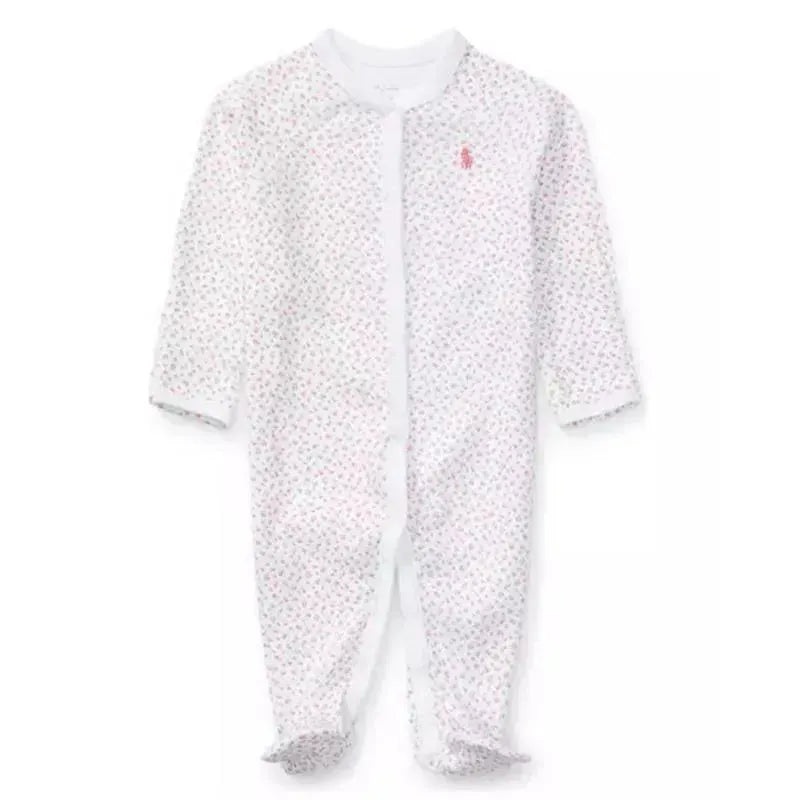 Polo Ralph Lauren Baby – Floral Cotton Coverall, White Floral