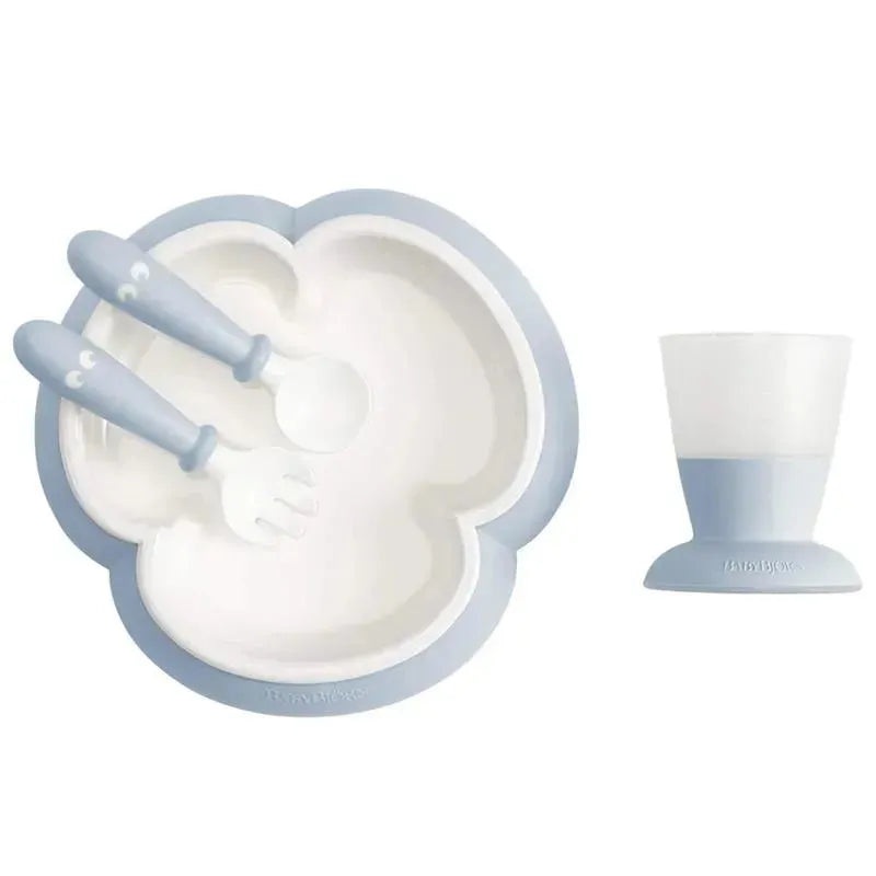 BabyBjorn – 4Pk Baby Feeding Set, Powder Blue