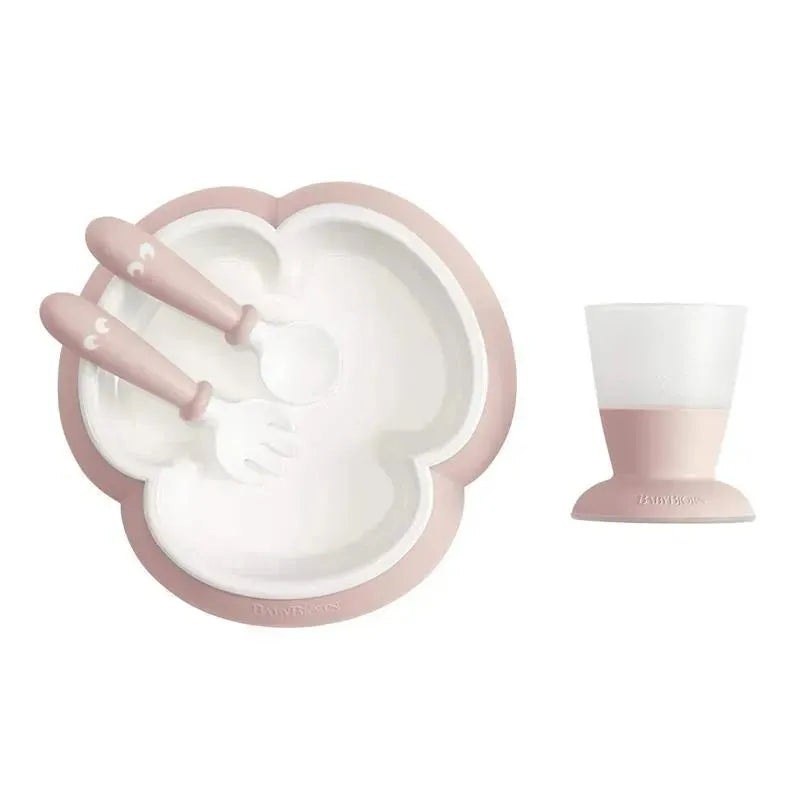 BabyBjorn – Baby Feeding Set, 4 pcs Powder Pink