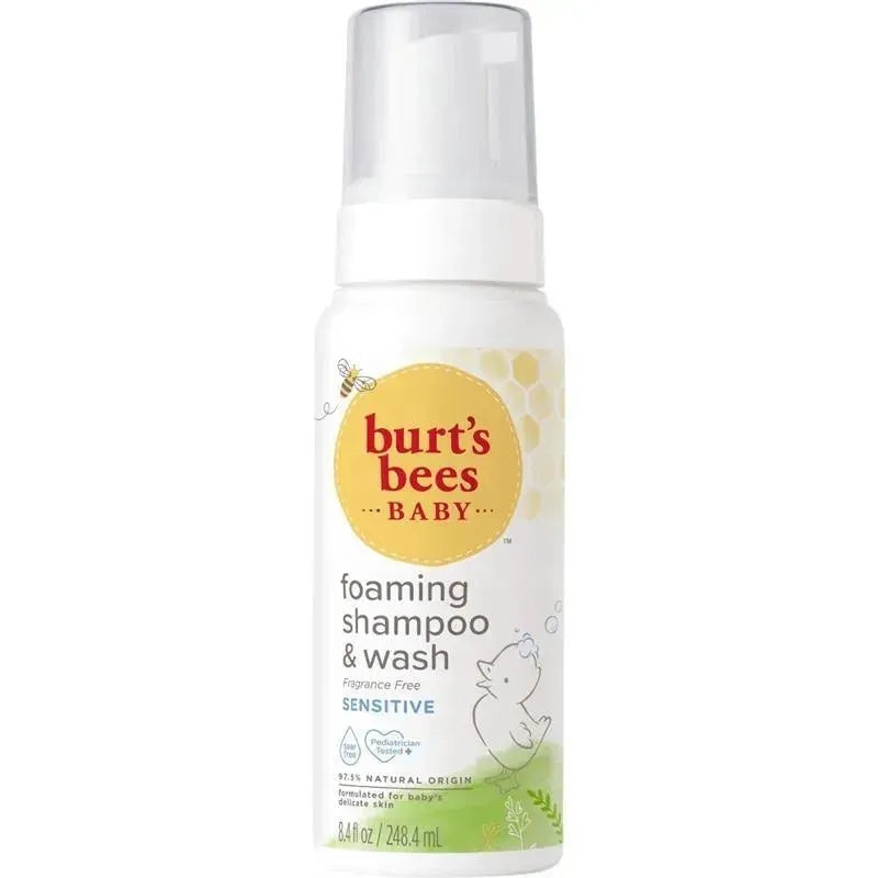 Burt’s Bees – Baby Foaming Shampoo & Wash, Sensitive, 8.4 Fl Oz