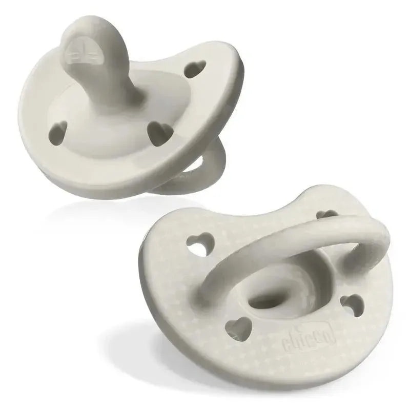 Chicco PhysioForma Luxe Silicone One Piece Pacifier for Babies Aged 0-6m Pearl Grey