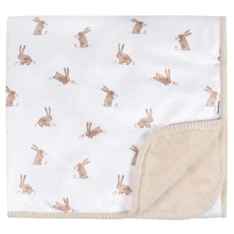 Gerber Bedding – 1Pk 2Ply Plush Blanket, Bunny