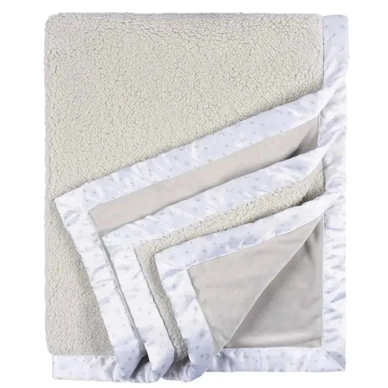 Gerber Bedding – 1Pk 2Ply Plush Blanket, Neutral Celestial