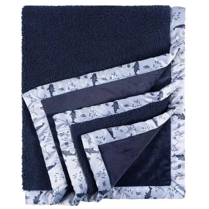 Gerber Bedding – 1Pk 2Ply Plush Blanket, Whale