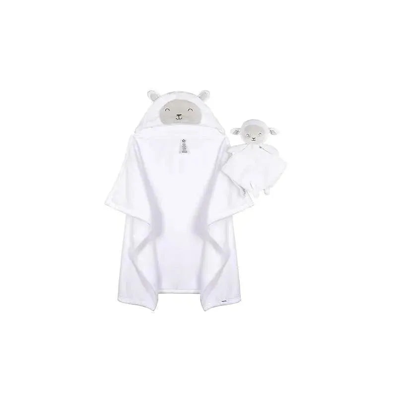 Gerber Bedding – 2Pc Security Blanket & Hooded Blanket Set, Sheep