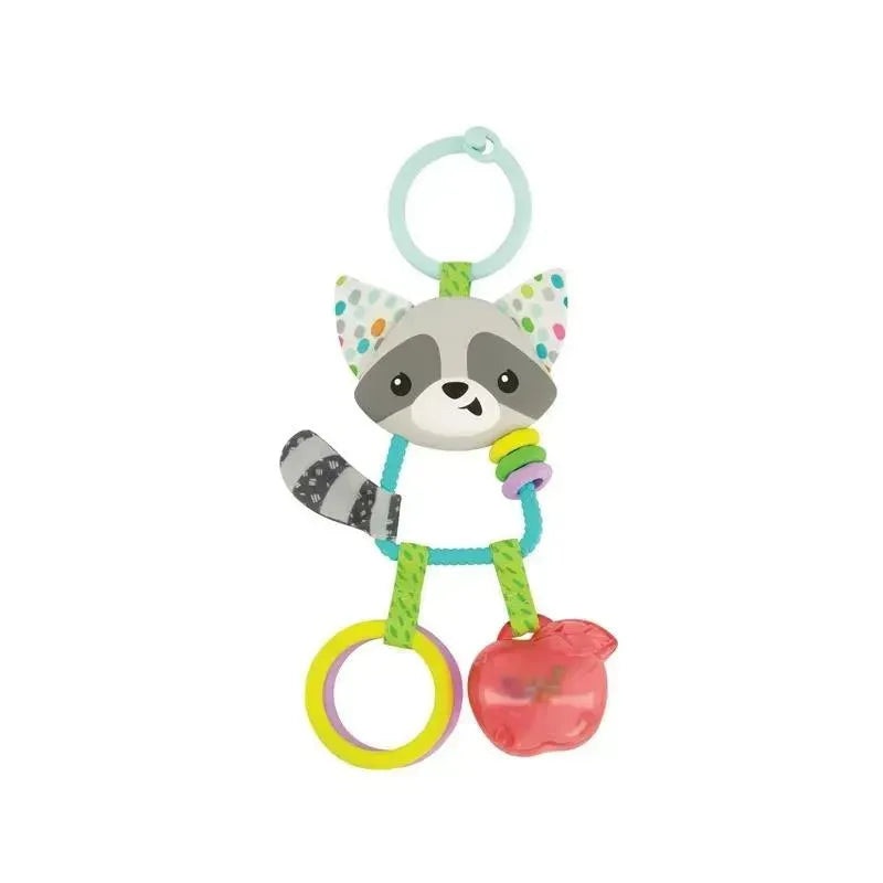 Infantino – Wee Wild Ones Jingle Charms Rattle, Raccoon