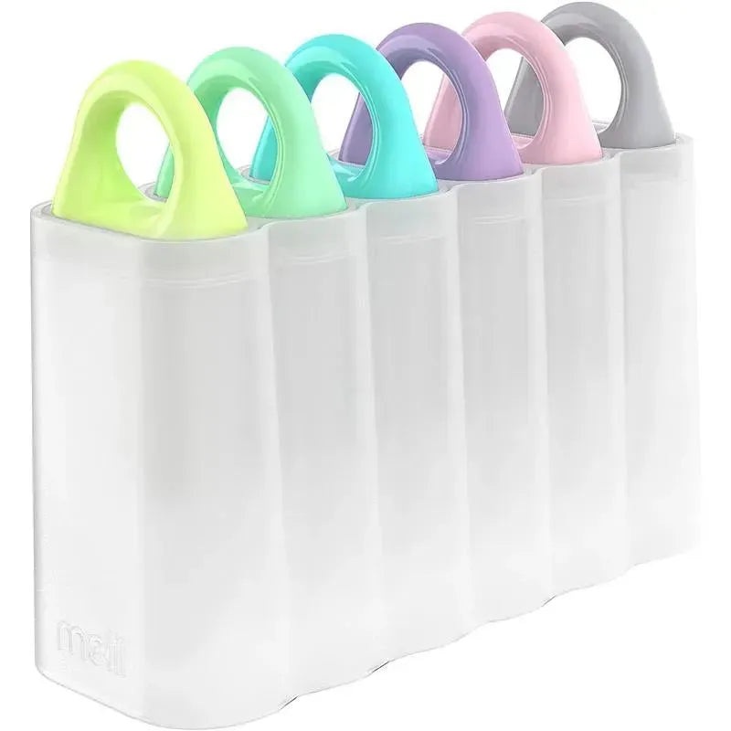 Melii – Ice Pop Molds with Tray, 6 Make-Your-Own Popsicle Molds