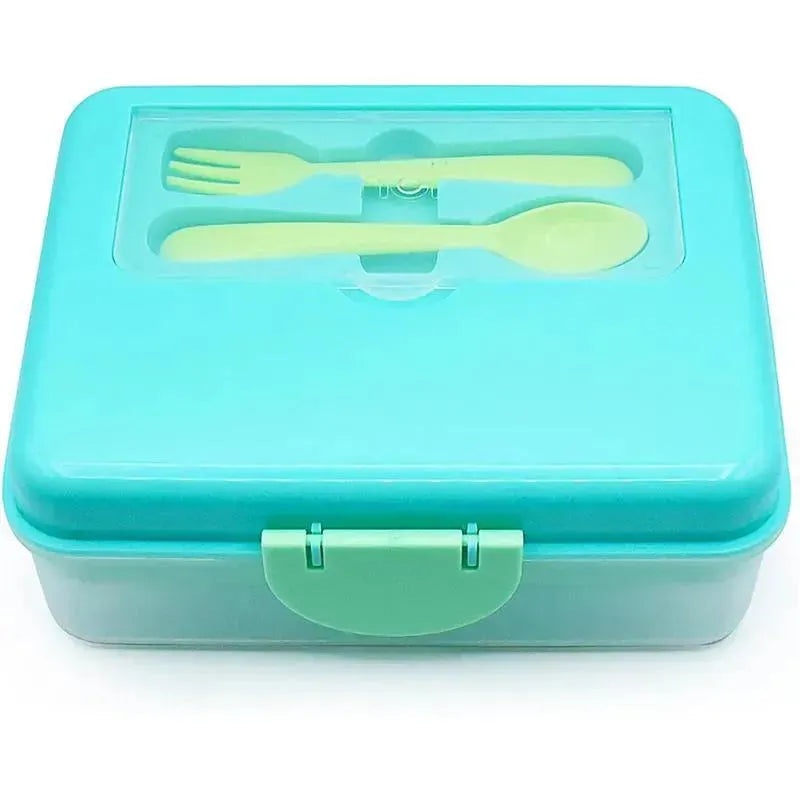 Melii – Two Tier Bento, 48.8 Oz, Blue Mint Lime