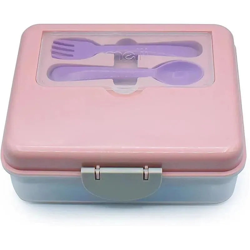 Melii – Two Tier Bento, 48.8 Oz, Pink