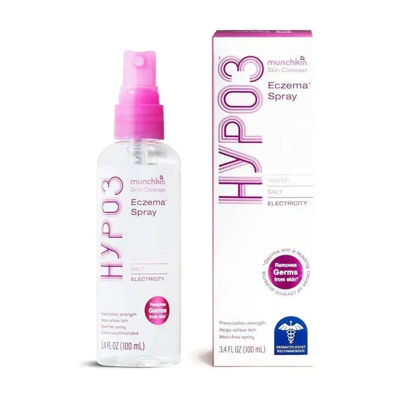 Munchkin – HYP03 No Rub Eczema Spray with Hypochlorous, Award Winning 100% Natural, Steroid free, 600 Sprays
