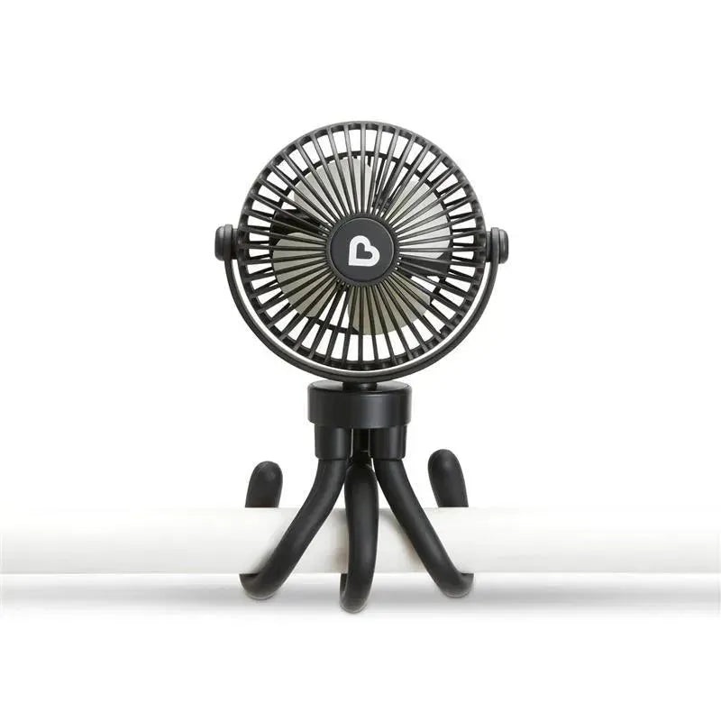 Munchkin – Stroller Fan Portable Baby Cooling System with 4 Speeds, Rechargeable Battery, and Entertaining LED