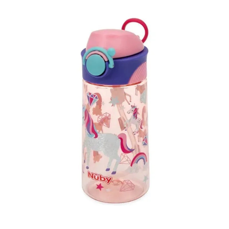 Nuby – Thirsty Kids 15Oz Flip-It Bolt Unicorns Pink